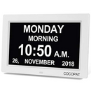 Cocopat Digital LED Clock with Large Display for Seniors - White - Cocopat - Simple Cell Shop, Free shipping from Maryland!