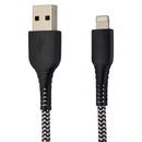 Connect Onn (6-Foot) Braided USB MFi Cable for iPhone/iPad/iPod - Black/White - Connect Onn - Simple Cell Shop, Free shipping from Maryland!
