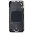 Repair Part - Back Glass with Frame + Cam Glass for iPhone X - Silver/White