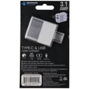 Electronic Necessities 3.1A Type-C and USB Home Charger - White/Gray - Electronic Necessities - Simple Cell Shop, Free shipping from Maryland!
