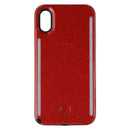LuMee Duo Series LED Selfie Case for iPhone Xs & iPhone X - Red Glitter - LuMee - Simple Cell Shop, Free shipping from Maryland!