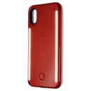 LuMee Duo Series LED Selfie Case for iPhone Xs & iPhone X - Red Glitter - LuMee - Simple Cell Shop, Free shipping from Maryland!