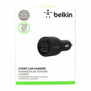 Belkin (F8J109btBLK) 20 Watt 2 Port Car Charger Adapter - Black - Belkin - Simple Cell Shop, Free shipping from Maryland!