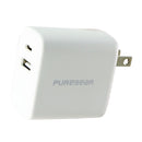 PUREGEAR LightSpeed 30W Dual Port USB-A & USB-C PD Wall Charger - White - PureGear - Simple Cell Shop, Free shipping from Maryland!