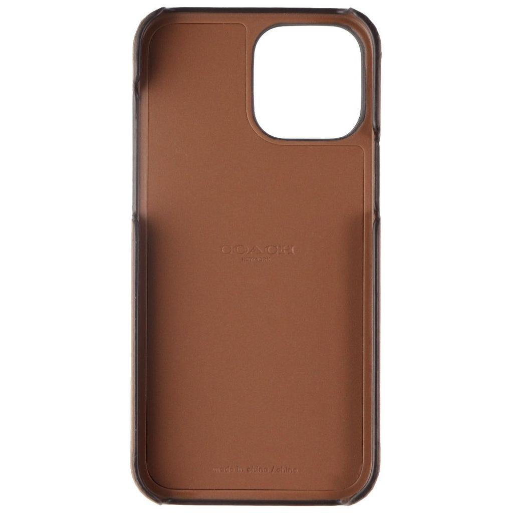 Coach Leather Slim Wrap Case for Apple iPhone 13 Pro Max Brown