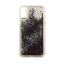 Case-Mate Waterfall Series Case for iPhone X 10 - Clear/Black Pearl Glitter