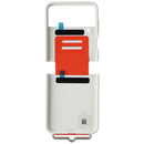 SAMSUNG Silicone Cover with Strap for Samsung Galaxy Z Flip4 - White / Orange