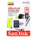 SanDisk Ultra Plus 16GB microSDHC UHS-I Class 10 Card Up to 48MB/s with Adapter - SanDisk - Simple Cell Shop, Free shipping from Maryland!