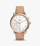 Fossil FTW1129 Hybrid Smartwatch Q Tailor Rose Ladies - Gold / Leather - Fossil - Simple Cell Shop, Free shipping from Maryland!