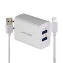 Universal (4.8A) Dual USB Wall Charger/Adapter with USB Cable for iPhone/iPad - Unbranded - Simple Cell Shop, Free shipping from Maryland!