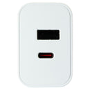 PureGear Dual Port USB-C/USB-A PD Wall Charger - White (09457PG)