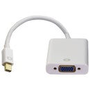 Short style (6-inch) Mini DP DisplayPort to VGA Adapter Cable - White - Unbranded - Simple Cell Shop, Free shipping from Maryland!