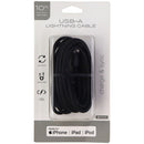 Premium (10-Foot) Braided USB Charge/Sync MFi Cable for iPhone/iPad - Black - Unbranded - Simple Cell Shop, Free shipping from Maryland!