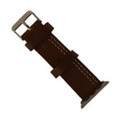 iGear 42mm Apple Watch Strap Leather and Silver Buckle - Chestnut/Cream - iGear - Simple Cell Shop, Free shipping from Maryland!