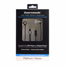iHarmonix Platinum i-Series Wired 3.5mm Stereo Headphones with Mic - Black