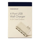 Insignia Universal 4.2-Amp 4 Port USB Wall Charging Adapter Charger - White - Insignia - Simple Cell Shop, Free shipping from Maryland!
