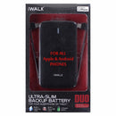 iWalk Ultra-Slim 3000mAh Backup Battery w/ Micro-USB and Cable for iPhone- Black - iWalk - Simple Cell Shop, Free shipping from Maryland!