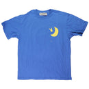 PacSun Playboy "Caviar Escape" Graphic T-Shirt - Blue / Yellow (Size: L)