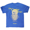 PacSun Playboy "Caviar Escape" Graphic T-Shirt - Blue / Yellow (Size: L)