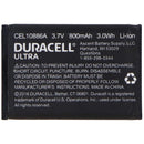 Duracell Ultra 3.7V Rechargeable 800mAh Battery - Black (CEL10886A) - Duracell - Simple Cell Shop, Free shipping from Maryland!