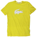 Lacoste Short Sleeve Logo Tee for Men - Yellow (Size M)