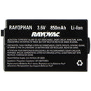 RAYOVAC RAYQPHAN (3.6V/850mAh) Li-Ion Rechargeable Battery - Rayovac - Simple Cell Shop, Free shipping from Maryland!