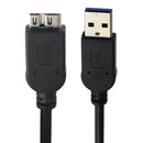 Short Style (1.5-Foot) USB 3.0 (Blue) to Micro-B Dual USB Cable - Black - Unbranded - Simple Cell Shop, Free shipping from Maryland!