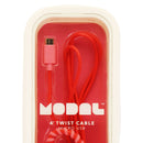 Modal (MD - MMCDT3) 4 Ft Twist USB Cable for Micro USB Devices - Red/Pink - Modal - Simple Cell Shop, Free shipping from Maryland!