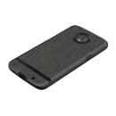 Incipio Esquire Series Hard Fabric Case for Motorola Moto Z3 - Dark Gray / Black - Incipio - Simple Cell Shop, Free shipping from Maryland!
