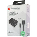 PowerPeak Qualcomm QC 3.0 Compact Wall Charger with 6-Ft Micro-USB Cable - Black - PowerPeak - Simple Cell Shop, Free shipping from Maryland!