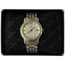 Bulova Stainless Steel Water Resistant Watch - Gold/Crystals (C876880) - Bulova - Simple Cell Shop, Free shipping from Maryland!