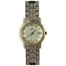Bulova Stainless Steel Water Resistant Watch - Gold/Crystals (C876880) - Bulova - Simple Cell Shop, Free shipping from Maryland!