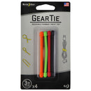 Nite Ize GearTie Reusable Rubber Twist Tie (3-inch) 4 Pack - Multi-Color - Nite Ize - Simple Cell Shop, Free shipping from Maryland!