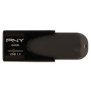 PNY Elite Turbo Attache 4 (64GB) USB 3.0 Type A Flash Drive - Black/Gray - PNY - Simple Cell Shop, Free shipping from Maryland!