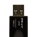 PNY Elite Turbo Attache 4 (64GB) USB 3.0 Type A Flash Drive - Black/Gray - PNY - Simple Cell Shop, Free shipping from Maryland!