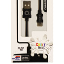 Quikcell (LIVECOLORFUL) 3Ft Charge and Sync Cable for USB-C Devices - Black - Quikcell - Simple Cell Shop, Free shipping from Maryland!