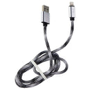 P-One (3.3-Foot) Braided MFi Cable for Apple Devices - Black/White Pattern - P-One - Simple Cell Shop, Free shipping from Maryland!