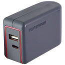 PureGear Certified USB Wall Charger with USB-C & USB Ports - Gray/Red (07749PG) - PureGear - Simple Cell Shop, Free shipping from Maryland!