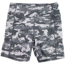Reebok Fitted High Rise Bike Shorts - Gray Camo/Silver (XL Extra Large) - Reebok - Simple Cell Shop, Free shipping from Maryland!