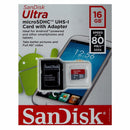 SanDisk Ultra microSDHC (UHS-I Class 10) 16GB Memory Card with Adapter - SanDisk - Simple Cell Shop, Free shipping from Maryland!