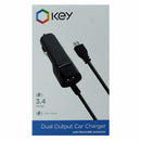 KEY 3.4A Car Charger with Micro-USB Connector and Extra USB Port - Black - KEY Enhanced - Simple Cell Shop, Free shipping from Maryland!