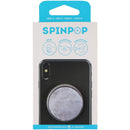 SpinPop Grip, Kickstand, Organizer Novelty Holder - White Marble/Black Base - SpinPop - Simple Cell Shop, Free shipping from Maryland!