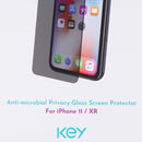 Key Anti-Microbial Privacy Glass Screen Protector for iPhone 11 / XR - Key - Simple Cell Shop, Free shipping from Maryland!