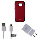 OEM Samsung Cable and Adapter KIT with Red Tumi Canvas S7 Edge Case - Unbranded - Simple Cell Shop, Free shipping from Maryland!