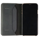Platinum Leather Folio Case for Apple iPhone Xs Max Smartphones - Charcoal - Platinum - Simple Cell Shop, Free shipping from Maryland!