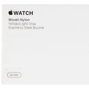 Apple 38mm Woven Nylon Band for Apple Watch 38mm & 40mm - Yellow/Light Gray - Apple - Simple Cell Shop, Free shipping from Maryland!