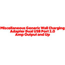 Unbranded ( GENHEADS2SC20) 2.0A Wall Adapter for USB Devices - Unbranded - Simple Cell Shop, Free shipping from Maryland!