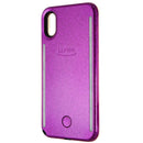 LuMee Duo Instafame Lighted Case for Apple iPhone Xs / iPhone X - Purple Glitter - LuMee - Simple Cell Shop, Free shipping from Maryland!