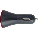 PureGear USB PD Series 36W Dual USB-C Car Charger - Gray / Red - PureGear - Simple Cell Shop, Free shipping from Maryland!
