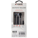 Xtreme Skinny Buds 3.5mm Audio Earbuds with Mic and Audio Control - Black